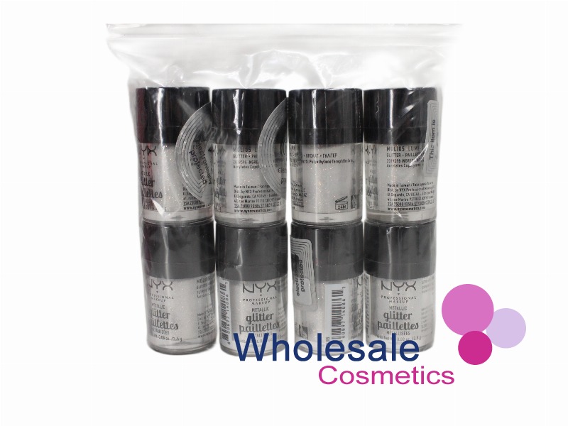 8 x NYX Professional Makeup Metallic Glitter Paillettes - 05 LUMI-LITE